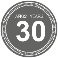 30 años Doméstico / 15 años Comercial